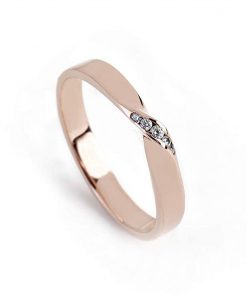 B08VSDH5TM Largentolab Mobius Rose Gold ring, infinity ring wedding, diamond ring 14K jewelry, engagement ring promise, diamond mobius, eternity jewelry elegant