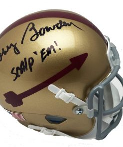 B08W2L29L4 Authentic Autographed Bobby Bowden Florida State Seminoles Tomahawk Mini Helmet ~ Scalp 'Em! ~ Beckett Certified