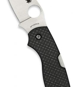 B005CVHCNA Spyderco Chaparral Prestige Folding Knife with 2.80" CTS XHP Stainless Steel Blade and Studding Black Carbon Fiber Laminate Handle - PlainEdge - C152CFP