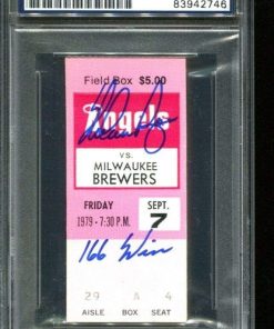 B0083X5HZ4 Nolan Ryan Signed Ticket 166th Win 9IP 4H 9/7/79 Autographed PSA/DNA *2746