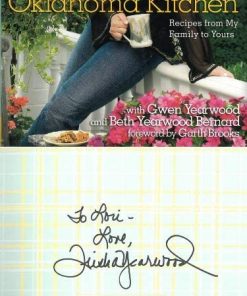 B08WRJ24CG Authentic Autographed Trisha Yearwood multi 2008 Georgia Cooking in an Oklahoma Kitchen Hardcover Book ~ JSA ~ 3 sigs ~ Gwen Yearwood/Beth Bernard