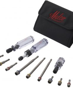 B005NO2NBW Malco CONNEXT5 Magnetic Hex Hand Driver Kit, Black case, 12-Piece
