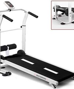 B08SL92MXP Manual Portable Fitness Jogging Indoor Workout Cardio Training Treadmills for Home 330 Lbs Weight Capacity W/Incline, Motorized Walking Machine with LCD Monitor RunningMachine1121