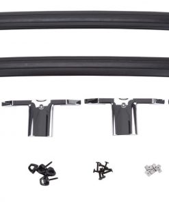 B008FCE6KK GM # 12499978 Roof Rack Cross Rail Package - Black Rails with Chrome End Cap