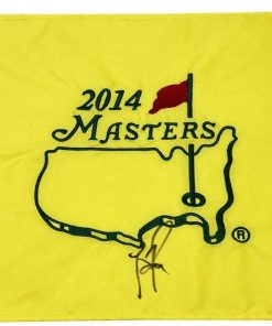 B08W2KF9KR Authentic Autographed Justin Rose 2014 Masters Flag ~ Certified