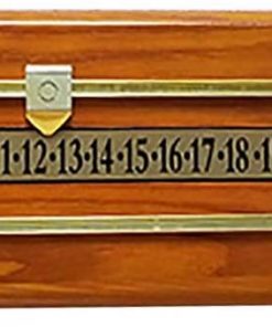 B004NVWB1S SunGlo Shuffleboard Scoreboard - Wood/Brass