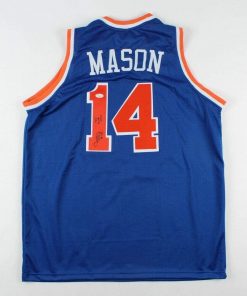 B08W2L815Z Authentic Autographed Anthony Mason New York Knicks Jersey Inscribed '95' Sixth Man(JSA Holo)