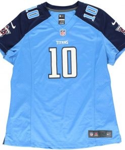 B009JTPDYQ Nike Women's Titans Locker #10 Game Jersey Navy