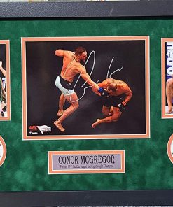 B08V89KRBC Conor McGregor Signed Autograph UFC Custom Framed 8x10 Photo 2 Suede Matted Fanatics Authentic Certified