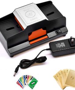 B08SVXXKYS Automatic Card Shuffler Dual-Switch Dual-Powered Portable Casino Shuffler for Party Entertainment