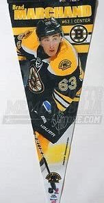B009DNZSHU Brad Marchand Boston Bruins Signed Premium Felt Collector's Pennant