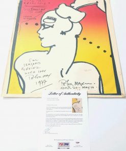 B08W2MWLHX Authentic Autographed Peter Max 23X28 Poster PSA/DNA Loa