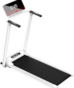 B08T7C6FB2 Treadmill with Screen,New Folding Electric Treadmill Motorised Portable Running Machine Fitness Lot,Folding Exercise Equipment Machine Connection & Workout Program, Shock Absorption and Incline