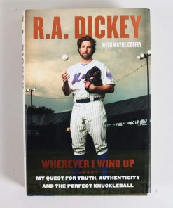 B08VF8KDCL R.A. Dickey Signed Book Mets Wherever I Wind Up - COA