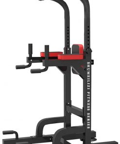 B08WCCL5V3 GOFULY Power Tower Dip Station Pull Up Bar for Home Gym Strength Training Workout Equipment, Dip Station Chin Up Bar Power Tower Pulls Push Boxing Ball Home Gym Fitness Core