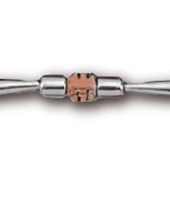 B004BPUO38 Myler Western Dee with Sweet Iron Comfort Snaffle with Copper Roller