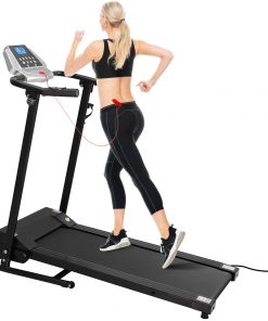 B08RJR7GFV BESPORTBLE Treadmill Electric Folding Treadmill with LCD Display 12 Preset Programs Motorized Running Jogging Machine for Home Gym Office Workout (Shipping from US, Delivery Within 3-6 Working Days)