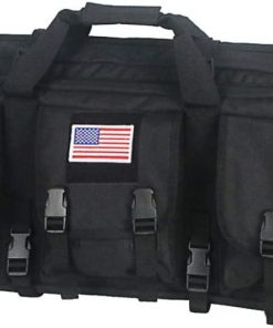 B08V53WLL6 Greencity Double Long Rifle Bag Firearm Transportation Case Outdoor Tactical Carbine Cases Water Dust Resistant Long Gun Case Bag Bag for Hunting Shooting Available Length in 48"