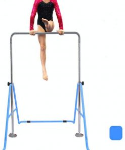 B08X16RLWK EIROVNS Expandable Gymnastics Bar, Kids Horizontal Bars for Home Adjustable Height Folding Kip Junior Training Bar Equipment for Kid, Child, Girls, Boys