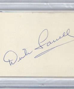 B0083X44JY Dick Turk Farrell Signed 3x5 Index Card PSA/DNA Slabbed