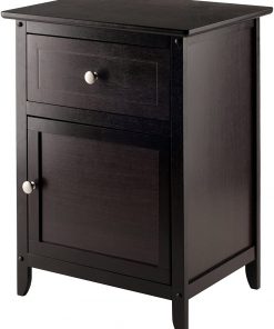 B000TDMUDS Winsome Eugene Accent Table, 18.9 inches, Espresso