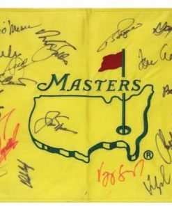 B0036PXVKM Masters Golf Pin Flag Autographed by 23 Former Champions #17