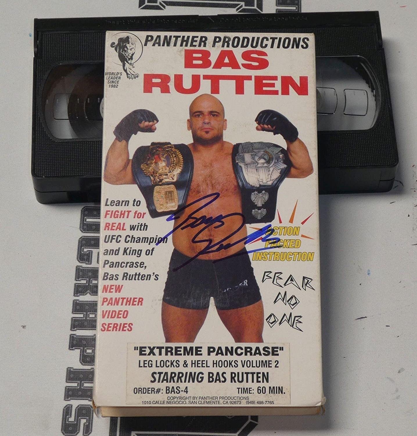 B07MC5RB14 Bas Rutten Signed Extreme Pancrase MMA VHS Tape BAS Beckett ...