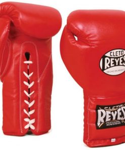 B009HIAVIW Cleto Reyes Training Gloves With laces and attached thumb - Red - 16oz