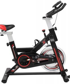 B08RZ72576 Rgswaz Exercise Bike Stationary, Indoor Fitness Cycling Bicycle, Home Health Sports Cardio Training for Home Gym Workout Equipment Upgraded Version