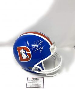 B08S6XSHD7 Peyton Manning Denver Broncos Signed Autograph Full Size Helmet 1975-1996 Throwback Fanatics Authentic Certified