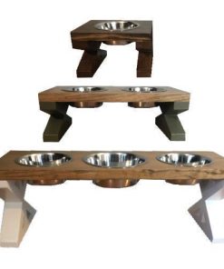 B08SHV2J83 Custom Farmhouse Elevated Dog Food Bowls