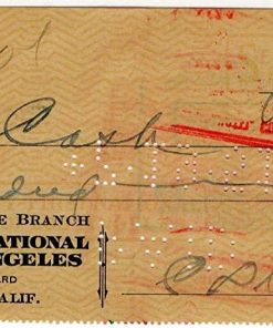 B08V415PH5 Clark Shaughnessy Signed Autographed Bank Check Rams Bears Coach JSA LL48129