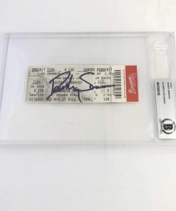 B08VZZMRTP Authentic Autographed Dansby Swanson MLB Debut Ticket Beckett Beckett Slabbed Atlanta B