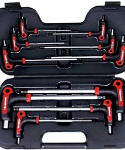 B00A32EHT0 AMPRO T22901 Metric T Handle Ball Point and Hex Wrench Set, 10-Piece