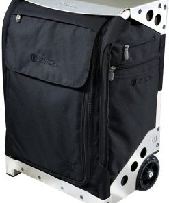 B00AFMZF76 ZUCA Flyer TSA-Compatible Wheeled Carry-On Bag with Built-in Seat (Travel or Artist), Includes Packing Pouch Set and Suitcase Travel Cover