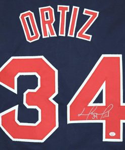 B08T1HT7KC David Ortiz Boston Red Sox Signed Autographed Blue #34 Custom Jersey PAAS COA