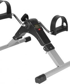 B08TQVFPMZ Haieshop Exercise Bike Folding Mini Exercise Bike Pedal Exerciser with Multi Function Digital Display Indoors Training Device for Seniors