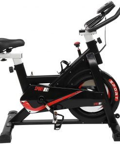B08T9LP2S5 PEXMOR Exercise Bike with Adjustable Seat & Handlebar, Stationary Indoor Cycling Bike for Home Gym, Workout Cardio Training Upright Bike,Black