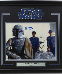 B08VWPXGJ1 Jeremy Bulloch Signed Framed 11x14 Star Wars Boba Fett Photo BAS