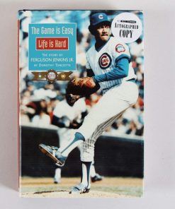 B08VDLHRVP Ferguson Jenkins Signed Book Cubs"The Game is Easy, Life is Hard" - COA