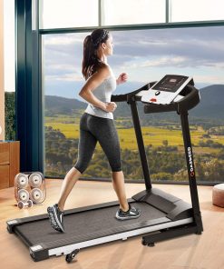 B08W9NLN38 Folding Treadmill- Home Fitness Equipment with LCD Display for Walking & Running-Cardio Exercise Machine-3 Incline Levels-Heart Rate Sensor,240 LB Max Weight,Perfect for Home Use