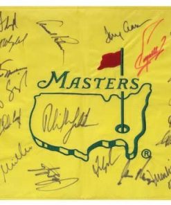 B0036PVZCS Masters Golf Pin Flag Autographed by 23 Former Champions #13