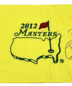 B08VZM9XMK Authentic Autographed Miguel Angel Jimenez, David Toms 2012 Masters Flag ~ Certified