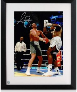 B08S46YRTZ Anthony Joshua Signed Boxing Photo: Klitschko Uppercut. Framed | Autographed Memorabilia