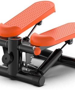 B08TTXM38J GzxLaY Mini Mute Fitness Hydraulic Stepper, Men and Women Stepper Cardio Exercise Trainer, Monitor and Resistance Bands Stepper Exercises Equipment