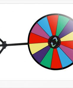 B08VGKKH7H Ministry of Warehouse Wheel Spinner with Adjustable Stand 24" Color Prize 14 Slots