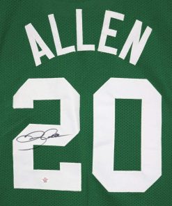 B08S3NTYXP Ray Allen Boston Celtics Signed Autographed Green #20 Custom Jersey PAAS COA