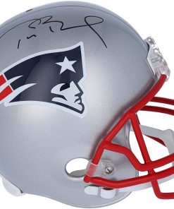 B001H8S39E Tom Brady New England Patriots Autographed Riddell Replica Helmet - Autographed NFL Helmets