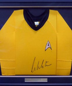 B08WPKN7S3 Authentic Autographed William Shatner Framed Star Trek Uniform Shirt JSA