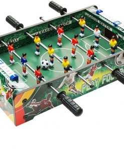 B08VFTKCLQ LLZH Deluxe Wooden Mini Foosball Table, Portable Kids Tabletop Football Table with 4 Balls, Compact Size, Easy Setup, for Indoor Play & Family Fun